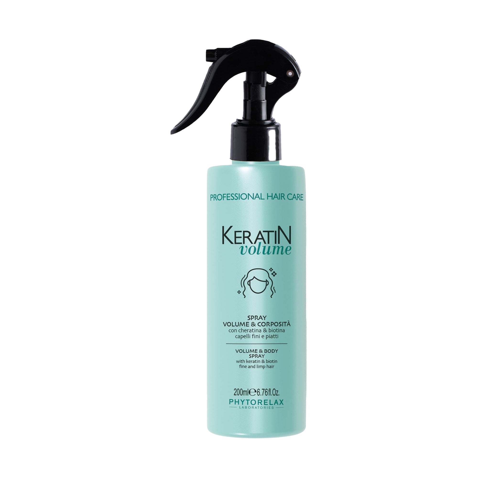 Спрей Phytorelax Laboratories Keratin Volume Volume &amp; Body Spray для об'єму та щільності волосся, 200 мл